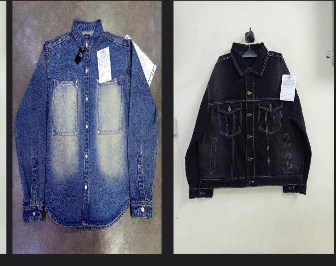 Men’s Denim Jacket – Contrast Stitch Utility Style (13 Oz Denim)